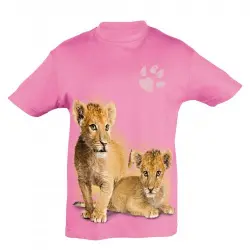 Camiseta Niño Leones bebé color Rosa