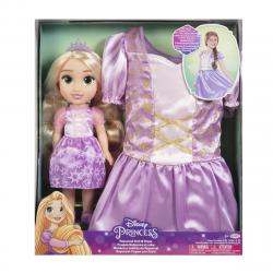 Jakks Pacific - Set Muñeca Rapunzel Y Disfraz Rapunzel ( 4/6 Años) Disney Princess