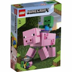 LEGO Minecarft - Bigfig: Cerdo con Bebé Zombi