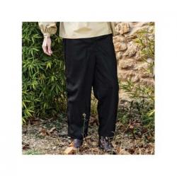 Pantalón Negro Medieval Con Ojales Para Hombre (limit Costumes - Nc219_102)