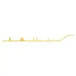 Skyline The Line Barcelona 50 cm dorado