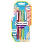 Blíster 4 Rotuladores Paper Mate Flair Fun punta de fibra varios colores