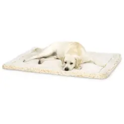 HuggleHounds cama lana blanca para mascotas