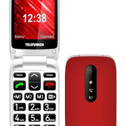 Teléfono móvil Telefunken S445 Rojo