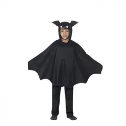 Capa O Disfraz De Murciélago Unisex Para Niños