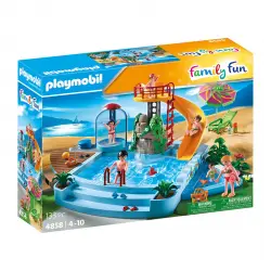 Playmobil - Piscina con Tobogán Playmobil Family Fun.