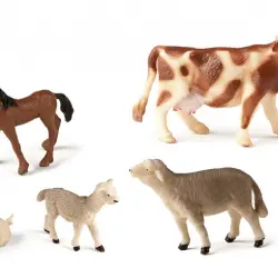 Animales de granja con bebés Miniland 10 unidades