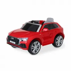 Audi Q8 Coche Eléctrico Rojo 12v, 1 Plaza, 4x4 Para Niños Con Radio Y Mando A Distancia