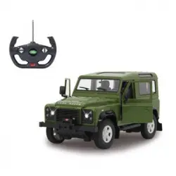 Coche Todoterreno Teledirigido Land Rover Defender Verde 1:14 Jamara