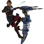 Figura Hot Toys Star Wars Anakin Skywalker con STAP 31cm