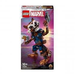 LEGO -  de construcción Rocket y Bebé Groot LEGO Super Heroes Marvel.