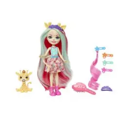 Mattel - Enchantimals Muñeca Con Accesorios Para Peinar Glam Party Jirafa