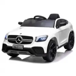Mercedes Glc Coupe Edition Blanco - Coche Eléctrico Infantil Para Niños Batería 12v Con Mando Control Remoto