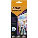 Pack de 12 Lápices de colores Acuarelables BIC Intensity
