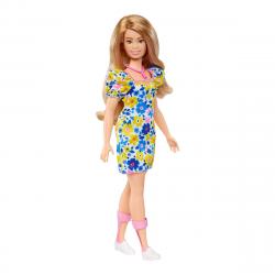 Barbie - Muñeca Fashionista Vestido Flores Muñeca Síndrome De Down