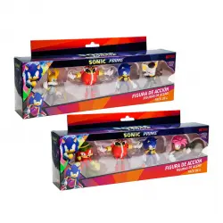 Bizak - Pack Surtido De 4 Figuras Articuladas Sonic