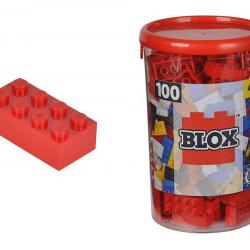 Juego de construcción Simba Blox-puede 100 bloques rojo