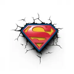 Lã¡mpara Decorativa 3d Superman Logo