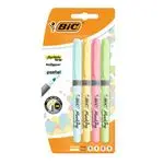 Marcadores fluorescentes BIC Highlighter Grip Pastel Set