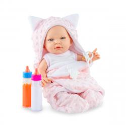 Marina&Pau - Muñeca Bebé Recien Nacido Bath Time Pink Estuche