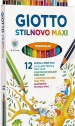 Pack de 12 lápices de color Giotto Stilnovo Maxi