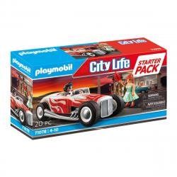 Playmobil - Starter Pack Hot Rod Coche Y Figuras Años 50 City Life