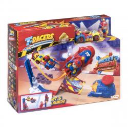 T-RACERS - Figura Y Vehículo Rocket Launch