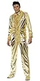 Disfraz Elvis Presley Auténtico En Oro
