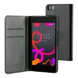 Funda folio Muvit Negro para BQ Aquaris M5