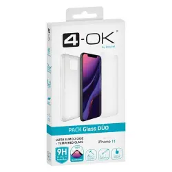 Funda + protector de pantalla 4-ok Glass Dúo para iPhone 11