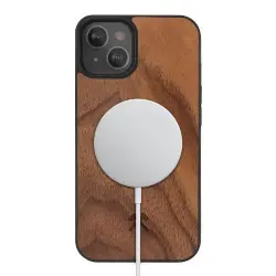 Funda Wood Bumper MagSafe Nogal para iPhone 13