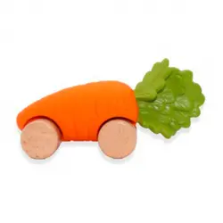 Oli&Carol - Mordedor y coche de arrastre Oli&Carol Green Car zanahoria.