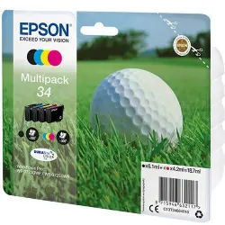 Pack de Cartucho de tintas 4 colores (CMYK) Epson 34 C13T34664010