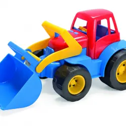 Tractor Dantoy con pala para jugar con arena