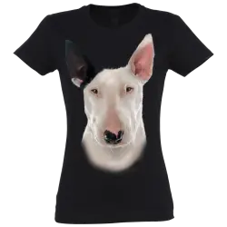 Camiseta Mujer Bull Terrier color Negro