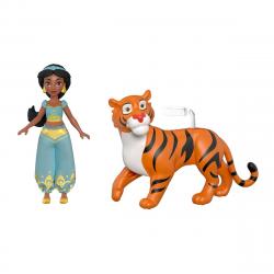Mattel - Muñeca Princesa Jasmín Con Tigre Rajah Disney Princess Minis