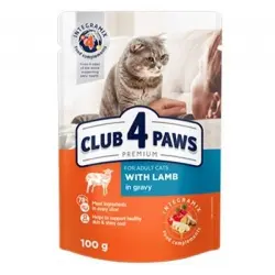 Clubs 4 Paws Pienso húmedo para gatos Cordero en salsa