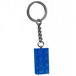 Llavero de ladrillo LEGO azul