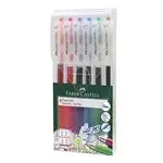 Set de 6 Roller Faber-Castell tinta gel 0,7 mm