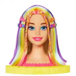 Barbie - Totally Hair Cabeza Para Peinar Rubia Color Reveal