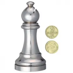 Cast Chess/ajedrez Alfil - Plateado