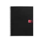 Cuaderno A5 Miquelrius rojo cuadrícula tapa blanda 80 hojas