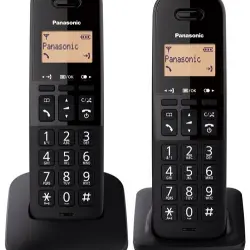 Teléfono inalámbrico Dúo Panasonic Dect KX-TGB612SPW Blanco / Negro