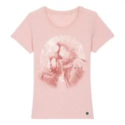 Camiseta Mujer Loros Luna color Rosa