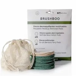 Discos desmaquillantes reutilizables Brushboo + Bolsa