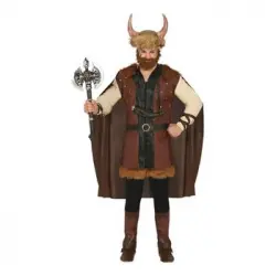 Disfraz De Vikingo Marrón Para Hombre