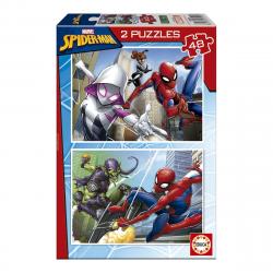 Educa Borrás - Puzzles 2x48 SpiderMan Marvel Educa Borras