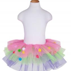 Falda TuTu multicolor pompones Great Pretenders