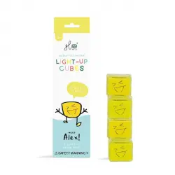 Glo Pals -  Sensorial 4 Cubos De Luz Amarillos Joykids