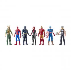 Hasbro - Figuras Multipack 7 Titan Hero Los Vengadores